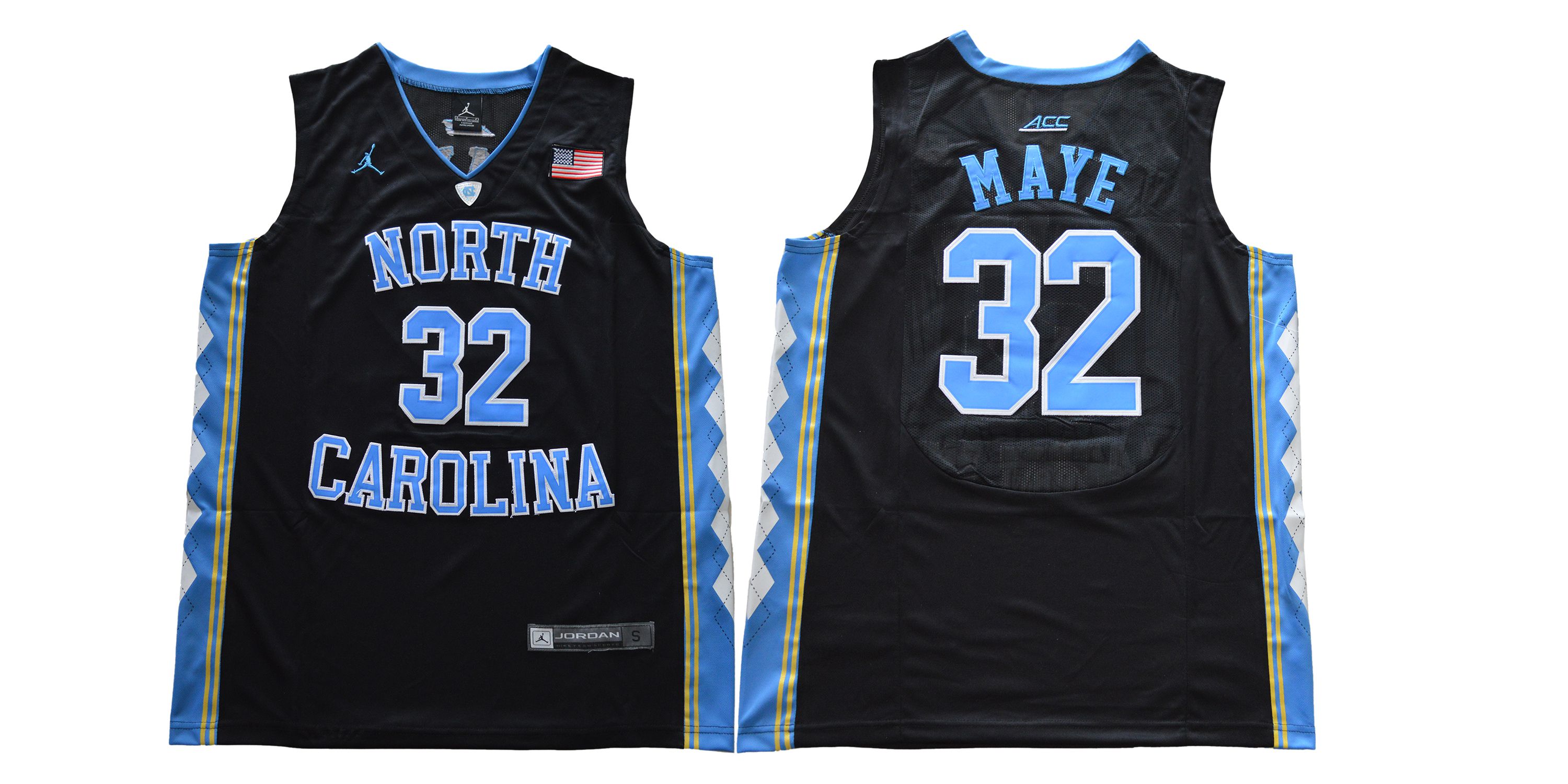 Men North Carolina Tar Heels #32 Maye Black NCAA Jerseys->->NCAA Jersey